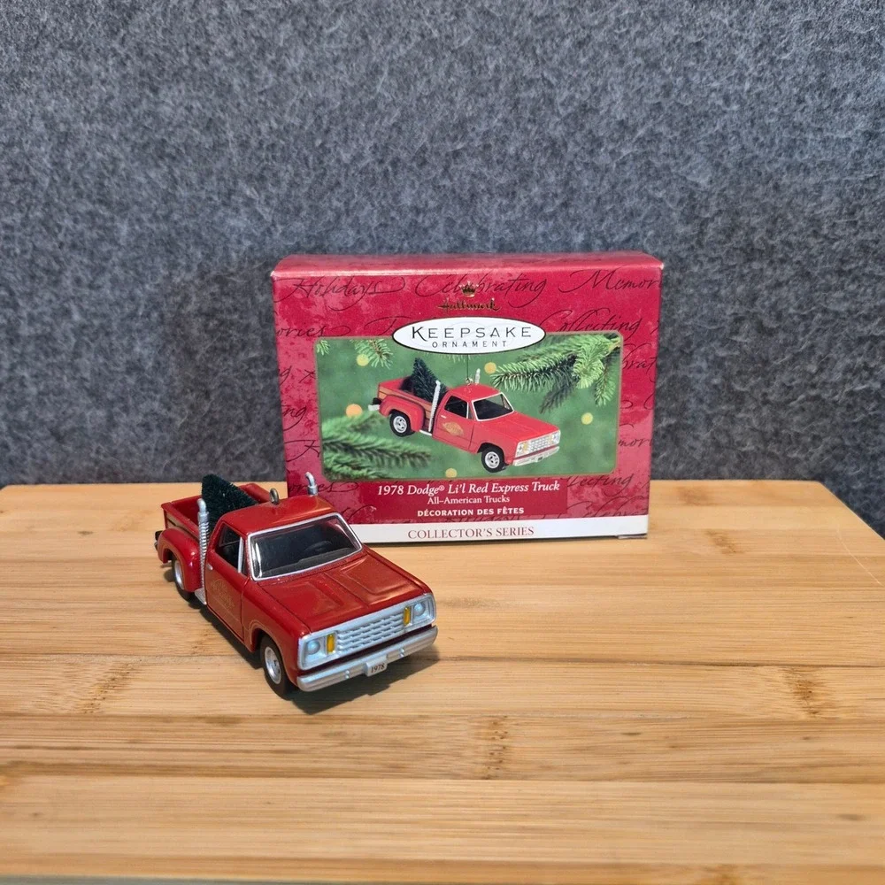 1978 Dodge Lil Red Express Truck Ornament 2000 Hallmark All American Trucks #6